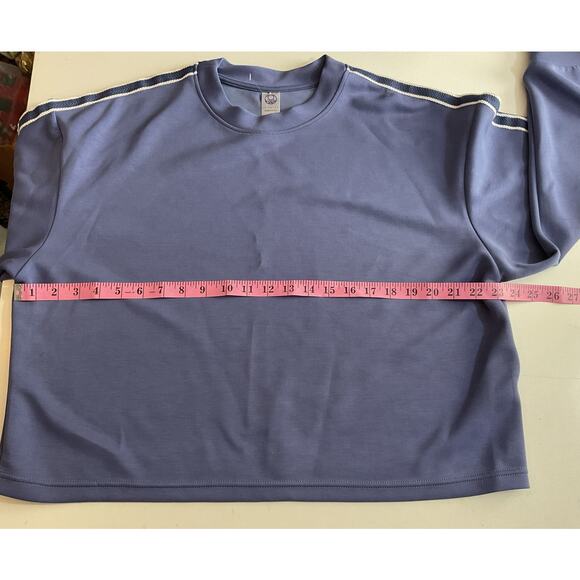 Te Verde Sweatshirt Pullover Women Size XL Periwinkle Blue - Picture 3 of 6